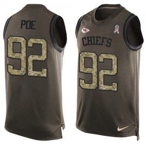 Jerseys Factory Cheap Nike Chiefs #92 Dontari Poe Green Men's St