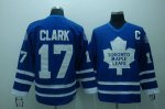 Jerseys Factory Cheap Maple Leafs #17 Wendel Clark Embroidered B