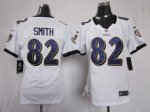 Jerseys Factory Cheap Nike Ravens #82 Torrey Smith White Women's