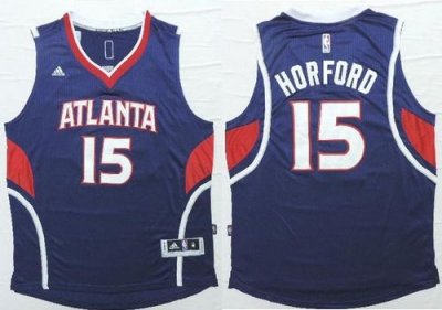 Jerseys Factory Cheap Revolution 30 Hawks #15 Al Horford Blue St