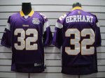 Jerseys Factory Cheap Vikings #32 Toby Gerhart Purple Team 50TH