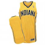 Jerseys Factory Cheap Revolution 30 Pacers Blank Yellow Embroide
