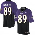Jerseys Factory Cheap Nike Ravens #89 Steve Smith Sr Purple/Blac