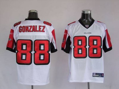 Jerseys Factory Cheap Falcons #88 Tony Gonzalez White Stitched N
