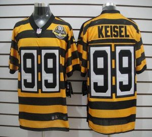 Jerseys Factory Cheap Nike Steelers #99 Brett Keisel Yellow/Blac