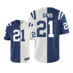 Jerseys Factory Cheap Nike Colts #21 Vontae Davis Royal Blue/Whi
