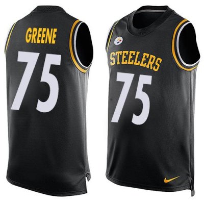 Jerseys Factory Cheap Nike Steelers #75 Joe Greene Black Team Co