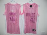 Jerseys Factory Cheap Mavericks #41 Dirk Nowitzki Pink Women Fas