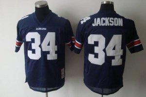 Jerseys Factory Cheap Tigers #34 Bo Jackson Blue Embroidered NCA
