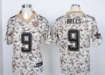 Jerseys Factory Cheap Nike Saints #9 Drew Brees Camo USMC Men's