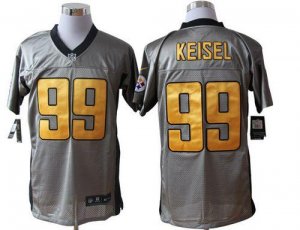 Jerseys Factory Cheap Nike Steelers #99 Brett Keisel Grey Shadow