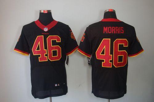 Jerseys Factory Cheap Nike Redskins #46 Alfred Morris Black Men'