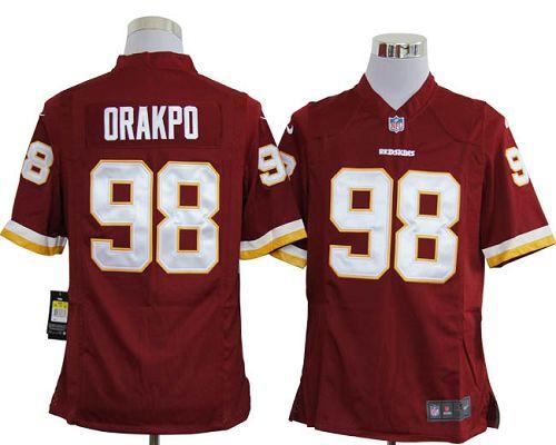 Jerseys Factory Cheap Nike Redskins #98 Brian Orakpo Burgundy Re