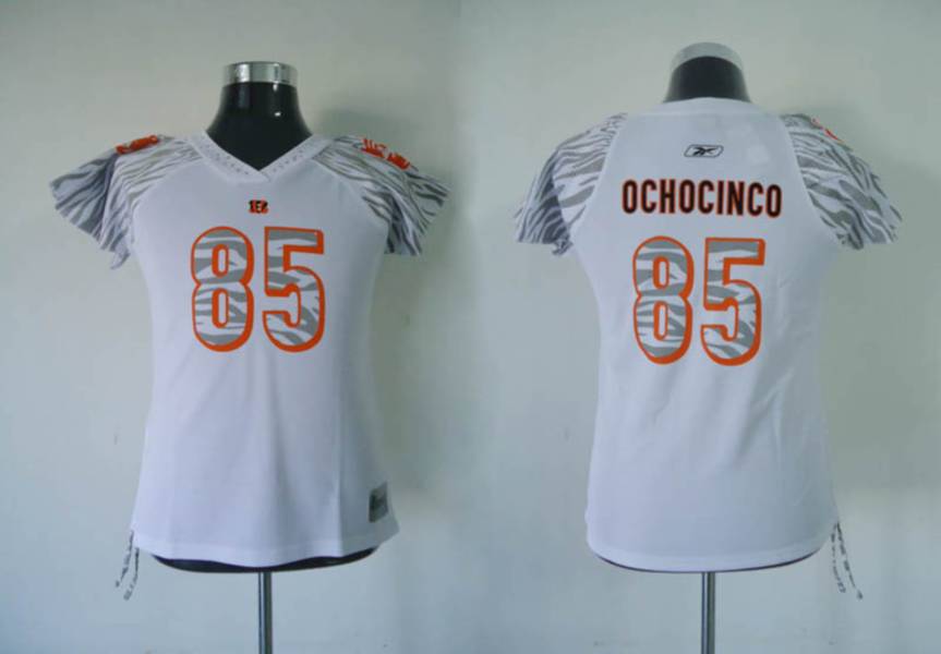 Jerseys Factory Cheap Bengals #85 Chad Ochocinco White Women's Z
