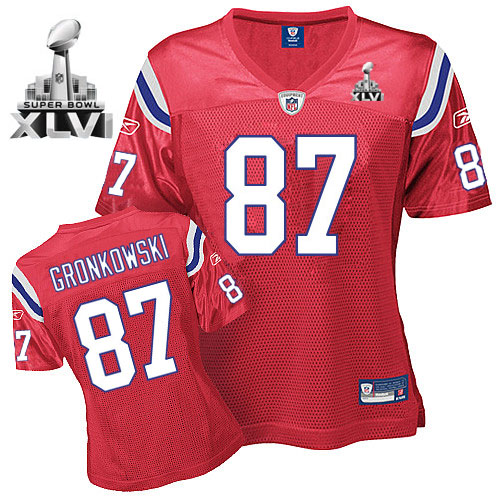Jerseys Factory Cheap Patriots #87 Rob Gronkowski Red Women's Al