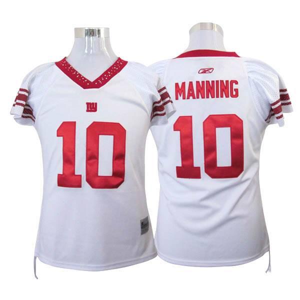 Jerseys Factory Cheap Giants #10 Eli Manning White Women's Field