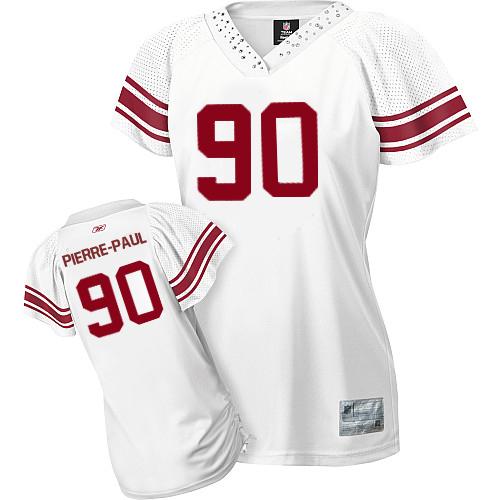 Jerseys Factory Cheap Giants #90 Jason Pierre-Paul White Women's