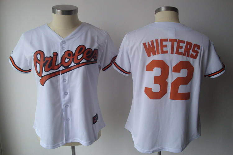 Jerseys Factory Cheap Orioles #32 Matt Wieters White Women's Fas