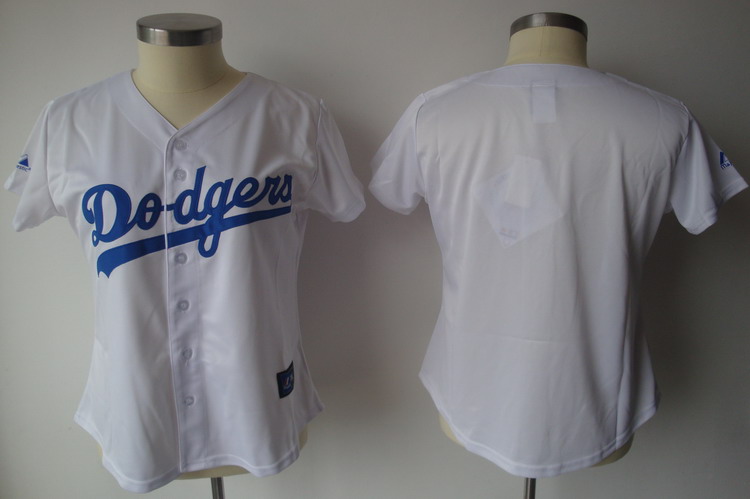 Jerseys Factory Cheap Dodgers Blank White Lady Fashion Embroider