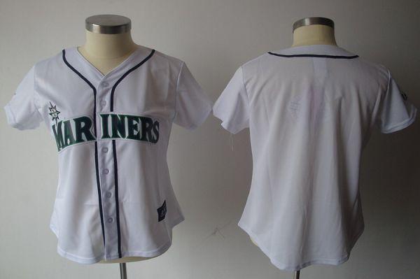Jerseys Factory Cheap Mariners Blank White Women's Fashion Embro