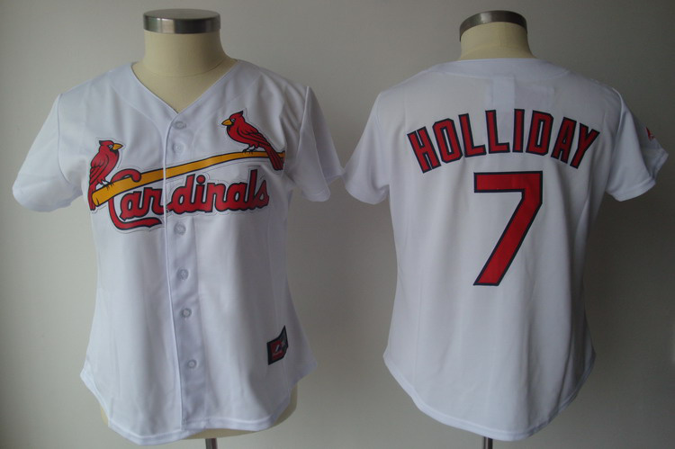 Jerseys Factory Cheap Cardinals #7 Matt Holliday White Women's F