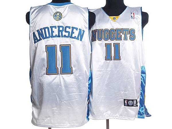 Jerseys Factory Cheap Nuggets #11 Chris Andersen Embroidered Whi