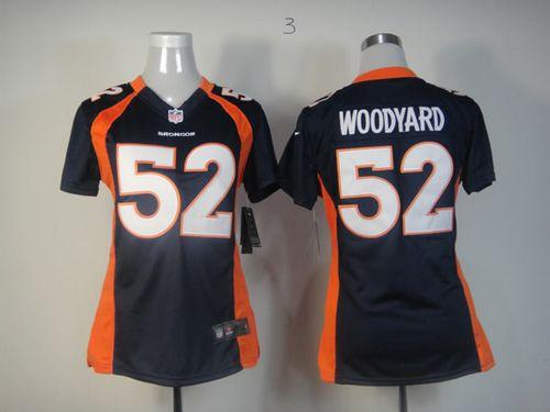 Jerseys Factory Cheap Nike Broncos #52 Wesley Woodyard Blue Alte