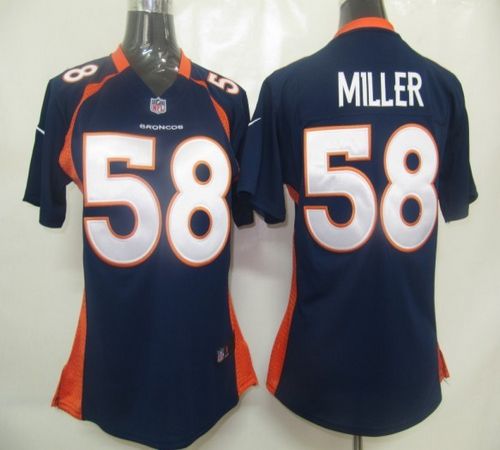 Jerseys Factory Cheap Nike Broncos #58 Von Miller Blue Alternate