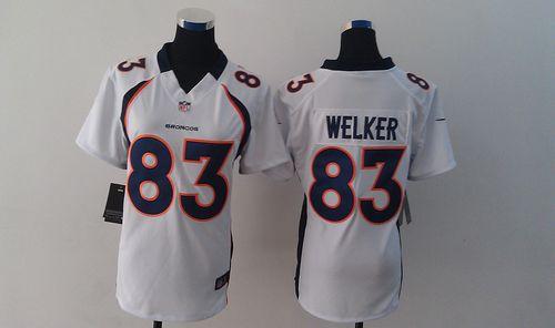 Jerseys Factory Cheap Nike Broncos #83 Wes Welker White Women's