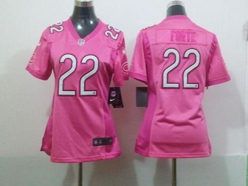 Jerseys Factory Cheap Nike Bears #22 Matt Forte Pink Women's Be