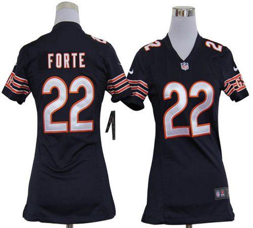 Jerseys Factory Cheap Nike Bears #22 Matt Forte Navy Blue Team C