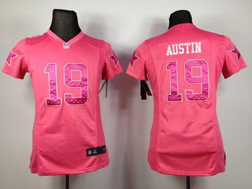 Jerseys Factory Cheap Nike Cowboys #19 Miles Austin Pink Sweethe