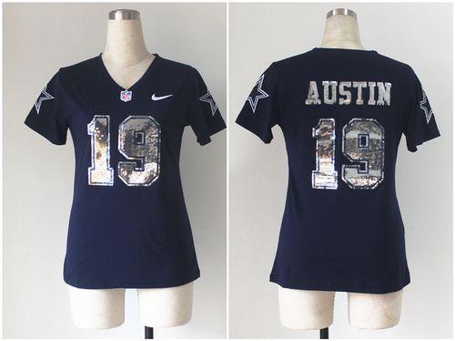 Jerseys Factory Cheap Nike Cowboys #19 Miles Austin Navy Blue Wo