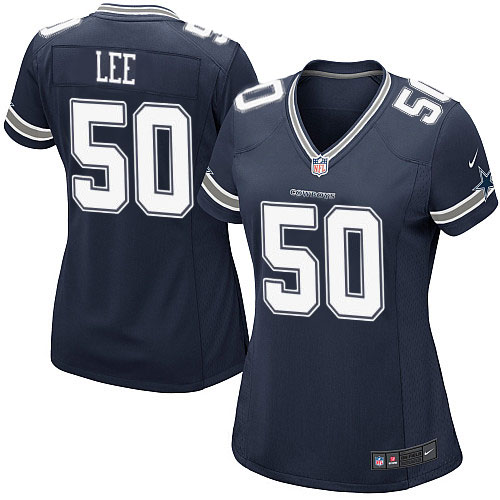 Jerseys Factory Cheap Nike Cowboys #50 Sean Lee Navy Blue Team C