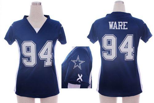 Jerseys Factory Cheap Nike Cowboys #94 DeMarcus Ware Navy Blue T