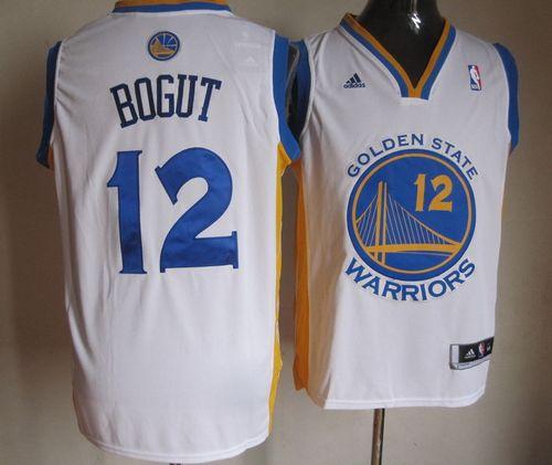 Jerseys Factory Cheap Warriors #12 Andrew Bogut White Embroidere