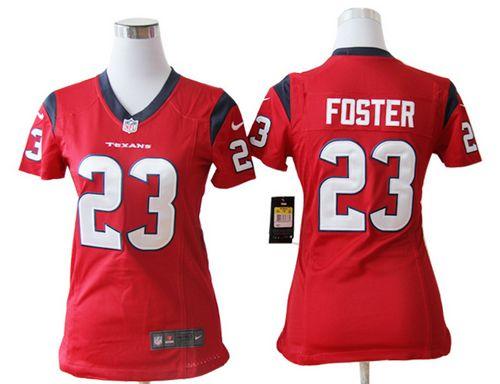 Jerseys Factory Cheap Nike Texans #23 Arian Foster Red Alternate