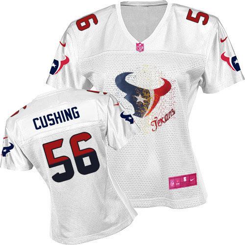 Jerseys Factory Cheap Nike Texans #56 Brian Cushing White Women'