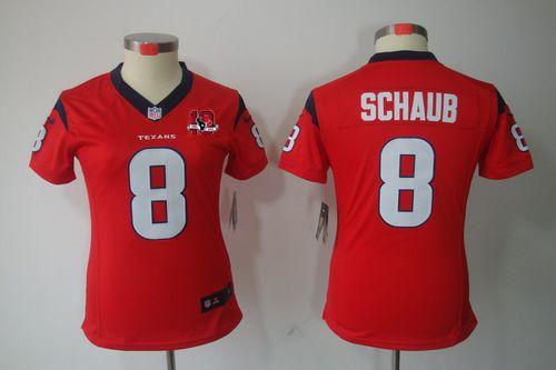 Jerseys Factory Cheap Nike Texans #8 Matt Schaub Red Alternate W
