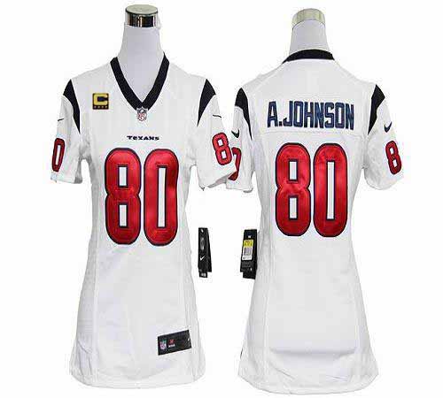 Jerseys Factory Cheap Nike Texans #80 Andre Johnson White With C
