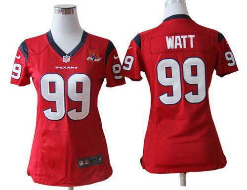Jerseys Factory Cheap Nike Texans #99 J.J. Watt Red Alternate Wi