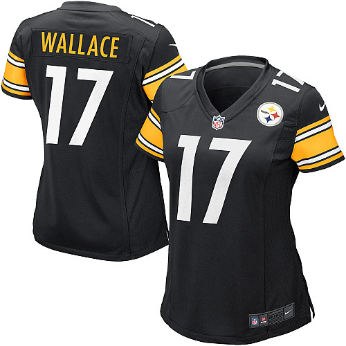 Jerseys Factory Cheap Nike Steelers #17 Mike Wallace Black Team