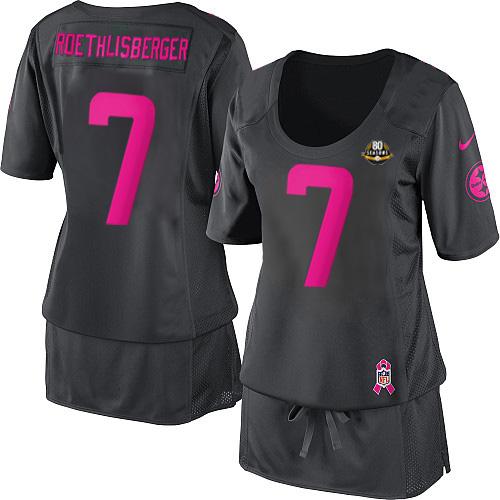 Jerseys Factory Cheap Nike Steelers #7 Ben Roethlisberger Dark G