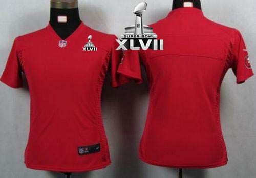 Jerseys Factory Cheap Nike 49ers Blank Red Team Color Super Bowl