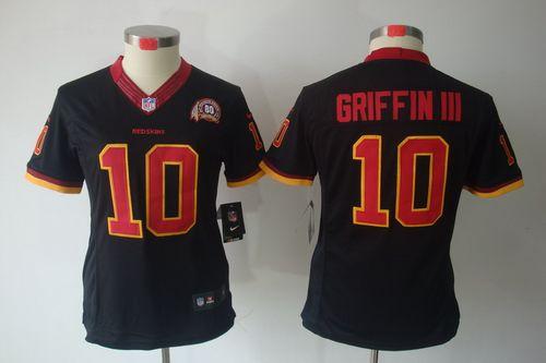 Jerseys Factory Cheap Nike Redskins #10 Robert Griffin III Black
