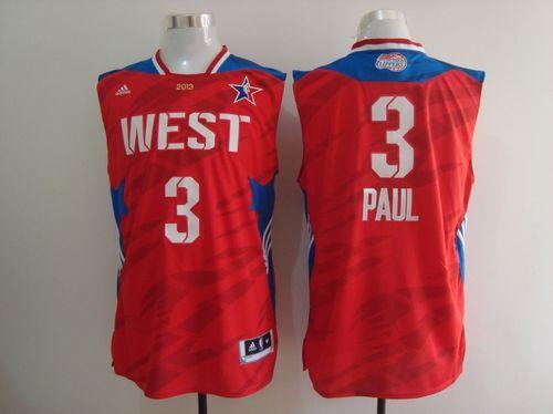 Jerseys Factory Cheap Clippers #3 Chris Paul Red 2013 All Star E