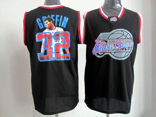 Jerseys Factory Cheap Clippers #32 Blake Griffin Black Notorious