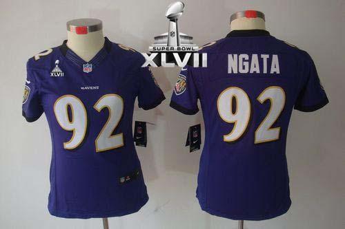 Jerseys Factory Cheap Nike Ravens #92 Haloti Ngata Purple Team C