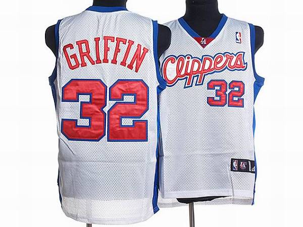 Jerseys Factory Cheap Clippers #32 Blake Griffin Embroidered Whi
