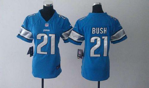 Jerseys Factory Cheap Nike Lions #21 Reggie Bush Light Blue Team